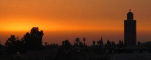 Marrakech Sunset over Atlas Mountains