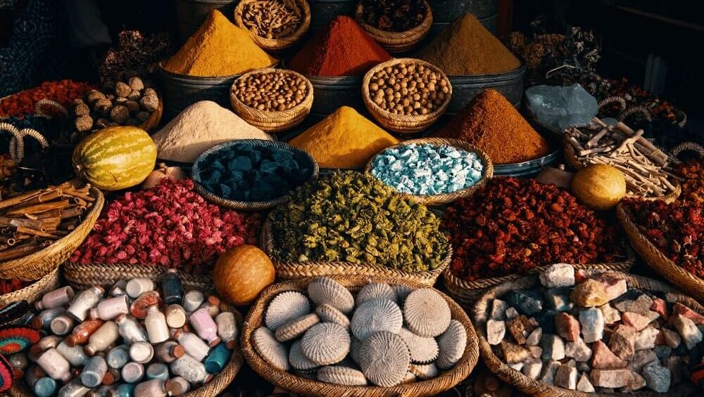 Moroccan spices and herbs