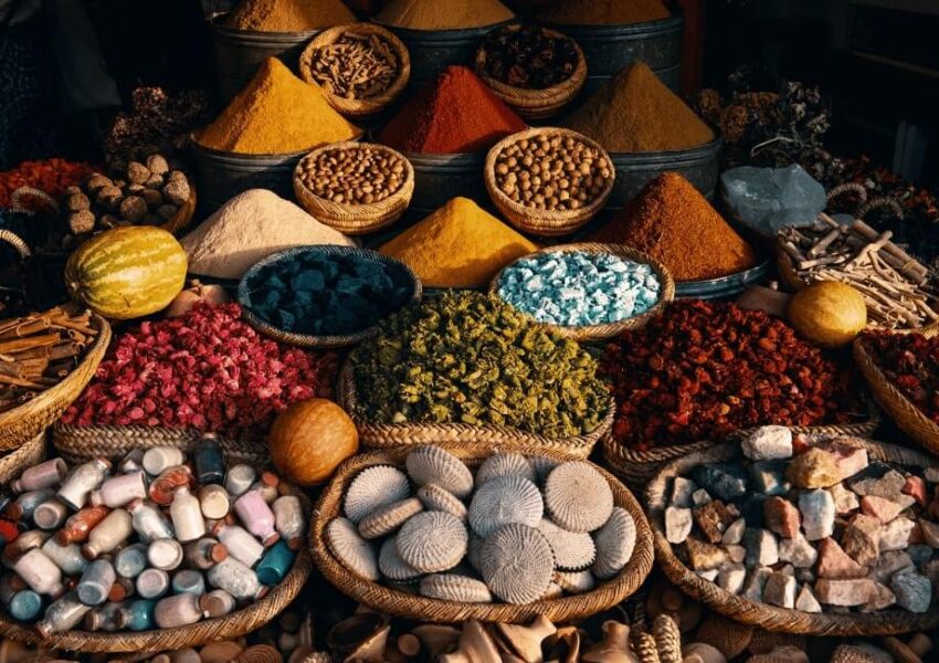 Moroccan spices and herbs